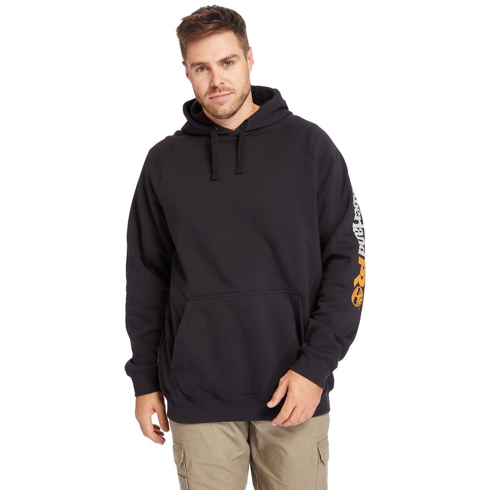 Timberland Φουτερ Ανδρικα Μαυρα - Pro® Big & Tall Hood Honcho Sport Hoodie - Greece 2617409-ZX